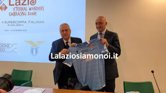 RIVIVI LA DIRETTA - Lazio Eternal Wonder, Lotito: "Iniziativa che porterà grandi benefici al territorio"