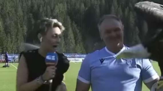 Lazio - Triestina, Olympia becca la Ballarini: "Ha capito la mia fede" - VIDEO