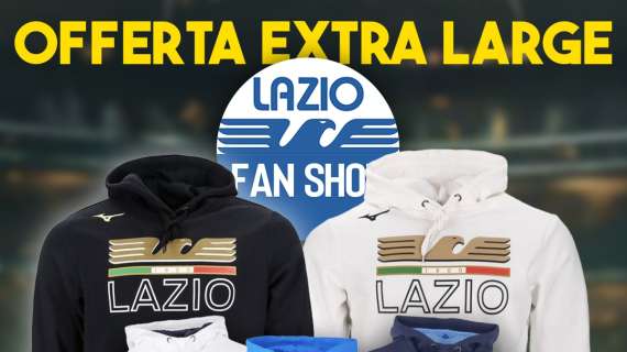 LAZIO FAN SHOP OFFERTA EXTRA LARGE! FELPE A 9EURO