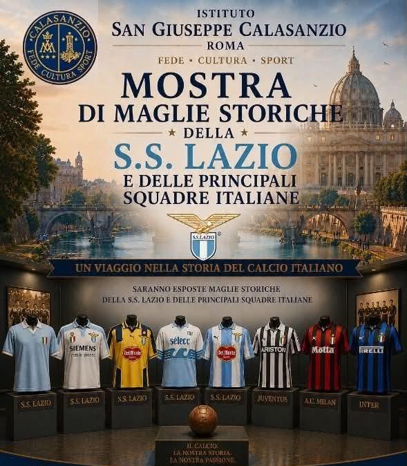 Lazio, le maglie che hanno fatto la storia arrivano ai Giochi Calasanziani - FT