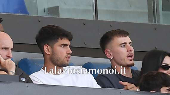 Lazio - Juve, anche Carlos Alcaraz in tribuna: un'altra star del tennis all'Olimpico