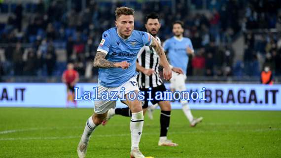 Lazio, gol all'Udinese e un calcio alle critiche: il buongiorno di Immobile - FOTO