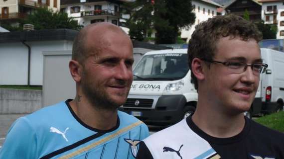 Lazio - Feyenoord, Tommaso Rocchi presente alla festa biancoceleste - FOTO