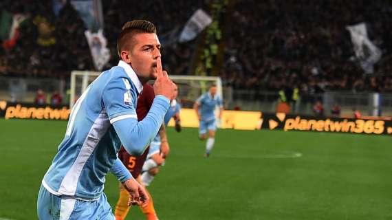 Festa Lazio: "Serata spettacolare". Milinkovic: "La cosa più bella della mia vita vincere il derby" - FOTO