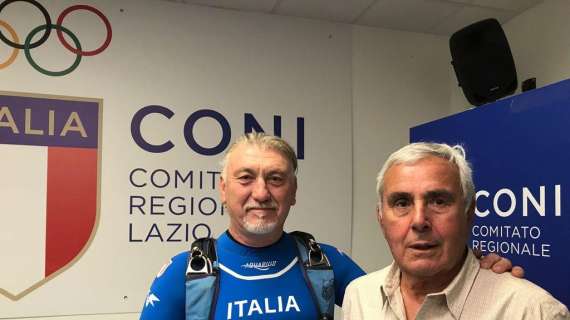 Campionato del mondo di paracadutismo, Lino Della Corte a Montecitorio - FOTO