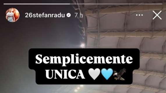 Lazio, la reazione di Radu alla coreografia: "Semplicemente Unica" - FOTO