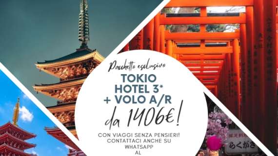 Tokyo! Volo + hotel da € 1406...sei notti nel cuore della città!