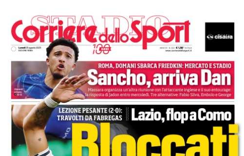 Lazio, il Corriere dello Sport apre con i biancocelesti: "Surclassati!" - FOTO