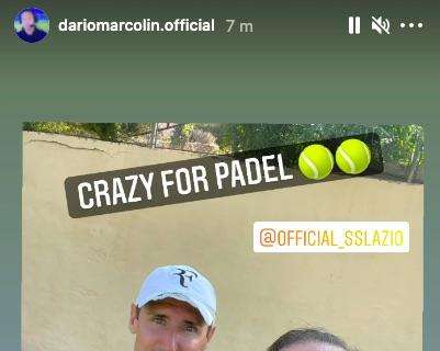 Lazio, inedita coppia a padel: Marcolin in campo con Klose - FOTO