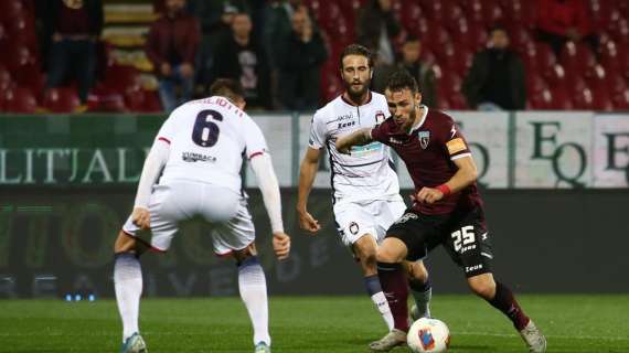 Empoli - Salernitana, Lombardi a segno con un gran diagonale