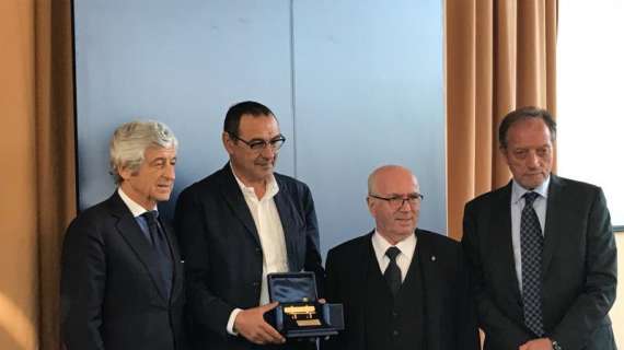 Panchina d'Oro: vince Sarri, secondo Allegri. Premiati anche Ranieri e il sindaco di Amatrice Pirozzi