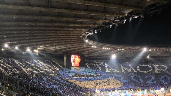 Lazio - Napoli, la coreografia in onore della storia: "120 anni d'amor" FT&VD