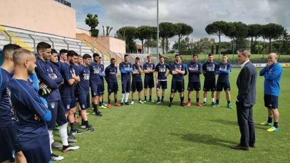Italia Under 21, sorpresa a Formello: il ct Mancini in visita dagli Azzurrini