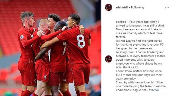 Lazio, Adekanye saluta il Liverpool su Instagram: i primi laziali già commentano...