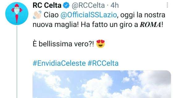 Celta Vigo, la nuova maglia in giro per l'Europa: parte la "sfida" alla Lazio - FOTO