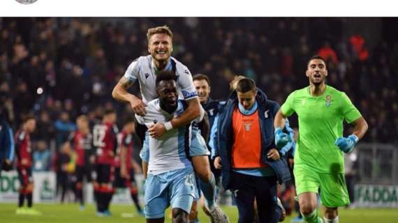 Cagliari - Lazio, la gioia social dei calciatori: "Orgogliosi di questo gruppo"