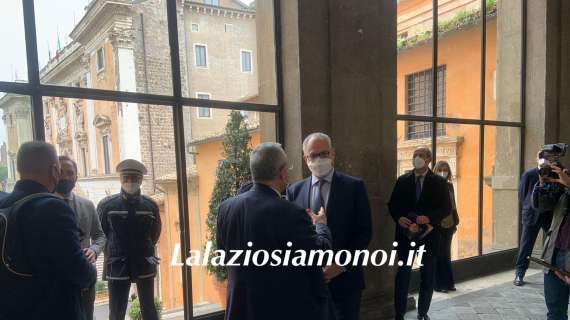 Evento al Campidoglio, Lotito a colloquio con il sindaco Gualtieri - FOTO