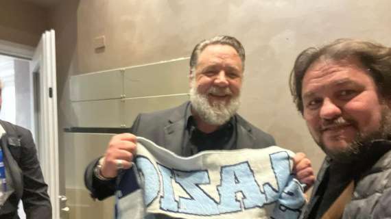 Lazio, Russell Crowe invitato all'Olimpico da Lotito: la sua risposta