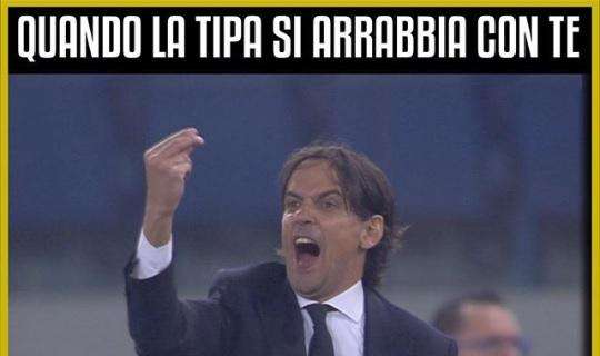 Lazio, Calciatori Brutti e il meme su mister Inzaghi: Ciro e Jessica Immobile se la ridono - FOTO