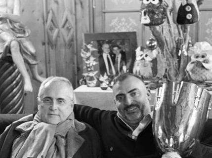 Lazio, Lotito a Cortina d'Ampezzo con... la vera Supercoppa! - FOTO