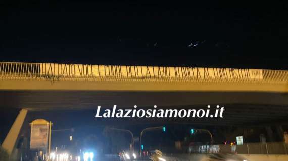 Lazio, lo striscione della Nord per Inzaghi: "Hai dato voce e cuore" - FOTO