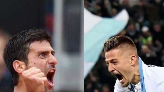 Coppa Italia, Djokovic rivela: "Ho tifato per la Lazio di Milinkovic!"