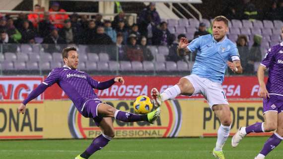 Fiorentina - Lazio, Immobile furioso in panchina: il motivo 