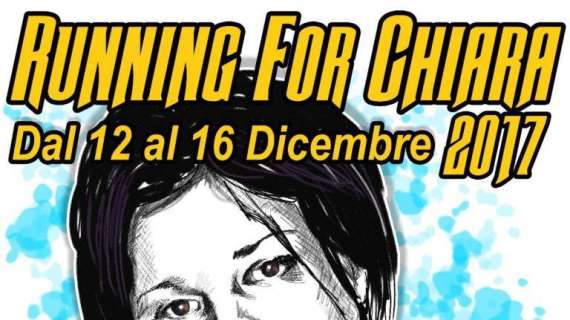 Torna 'Running for Chiara': dal 12 al 16 dicembre l'evento benefico per Chiara Insidioso