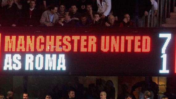 Champions, il tonfo della Roma a Manchester è indimenticabile: la Uefa lo ricorda - FOTO