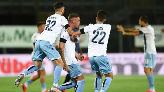Atalanta - Lazio, Milinkovic all'intervallo: "Gara approcciata bene. Il gol? Da lì mi piace tirare"