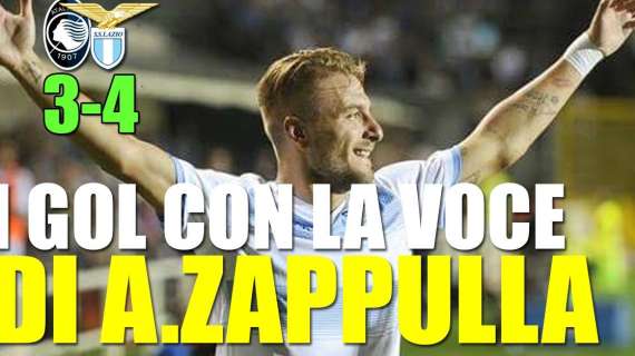 Atalanta-Lazio 3-4 : rivivi i gol con la voce di Alessandro Zappulla - VIDEO