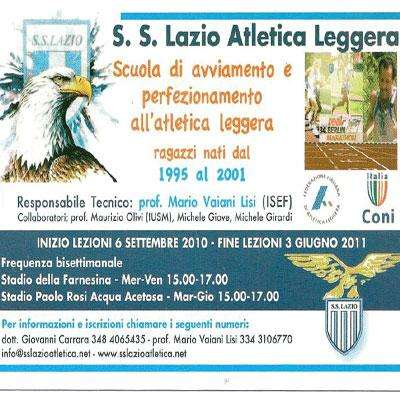 Corsi per ragazzi di Atletica nella S.S.Lazio