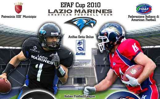 Profumo d'Europa per la S.S. Lazio Football Americano a Ostia