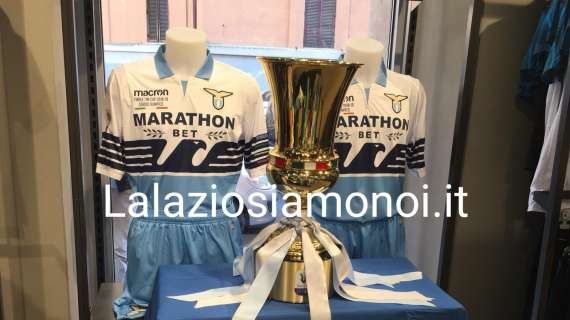 Lazio, inizia il tour della Coppa Italia: prima tappa a via Calderini - FOTO