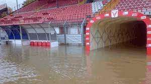 Veneto, alluvione colpisce Vicenza: allagato lo Stadio Romeo Menti