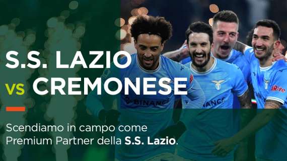 Lazio, premium partner d'eccezione contro la Cremonese: di chi si tratta