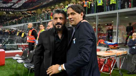 Milan - Lazio, Inzaghi batte Gattuso: il primo acuto di Simone contro Rino