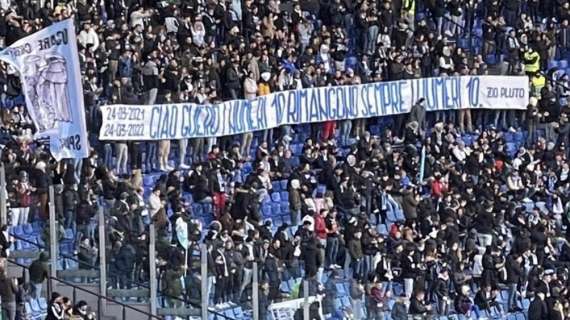 Lazio-Sassuolo, la Nord ricorda Guerini: lo striscione all’Olimpico - FOTO