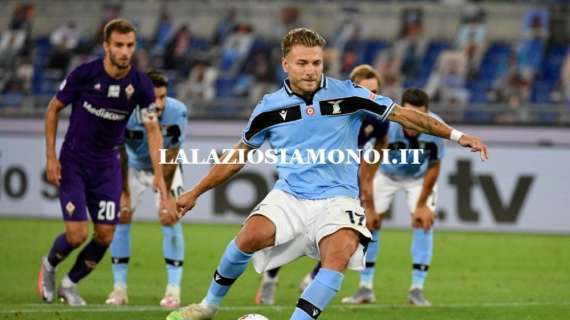 Lazio, Immobile fa 28 con la Fiorentina: -8 dal record di gol di Higuain