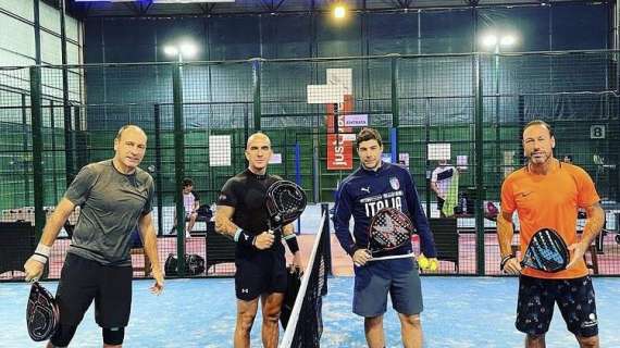 Sfida a padel tra ex Lazio: in campo Marchegiani, Marcolin, Di Canio e Giannichedda - FT