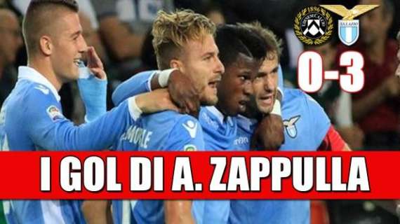Udinese-Lazio 0-3 : rivivi i gol con la voce di Alessandro Zappulla - VIDEO