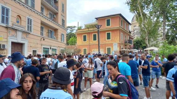 Lazio - Hellas, Ponte Milvio a tinte biancocelesti - FOTO