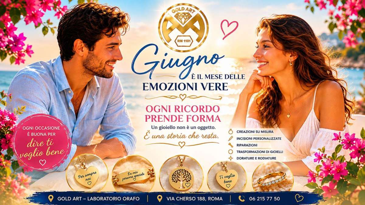 Giugno è il mese delle emozioni vere: da Gold Art ogni ricordo prende forma