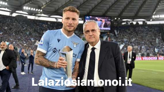 Lazio - Verona, Immobile premiato come miglior attaccante della Serie A - FOTO 