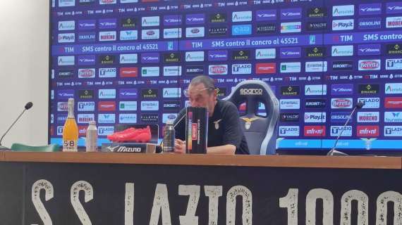 Lazio-Roma, Sarri in conferenza: "Sono soddisfatto. Classifica? Se giocassimo...."-VIDEO