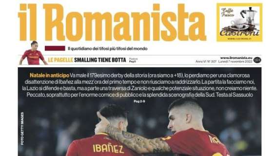 Roma - Lazio, la prima de il Romanista: "Natale in anticipo"