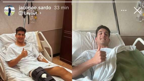 Ex Lazio, Sardo operato al collaterale: le impressionanti foto sui social