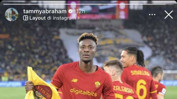 Roma, Abraham accende il derby e posta l'esultanza sotto la Nord - FOTO