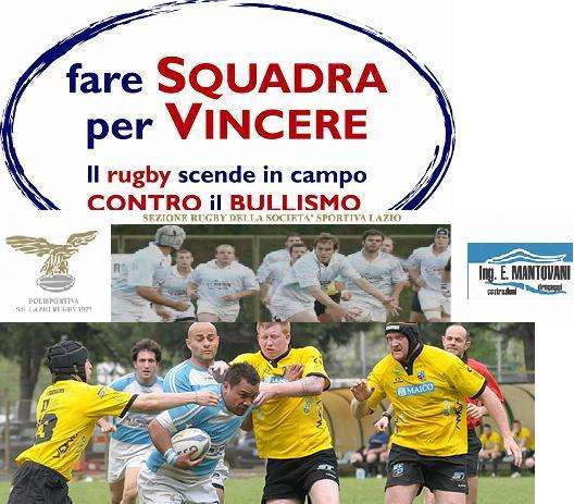 Inseguendo l'Elite, Lazio Rugby scende in campo contro il bullismo: il 12 maggio all'Acquacetosa il torneo finale di touch 