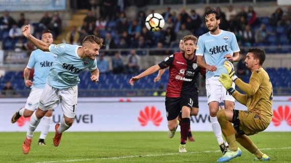 Immobile e Bastos regalano ad Inzaghi la settimana perfetta: la Lazio liquida il Cagliari 3-0